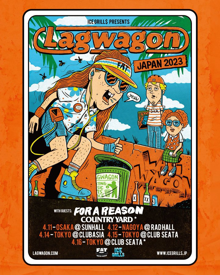 ICE GRILL$ PRESENTS LAGWAGON JAPAN TOUR 2023