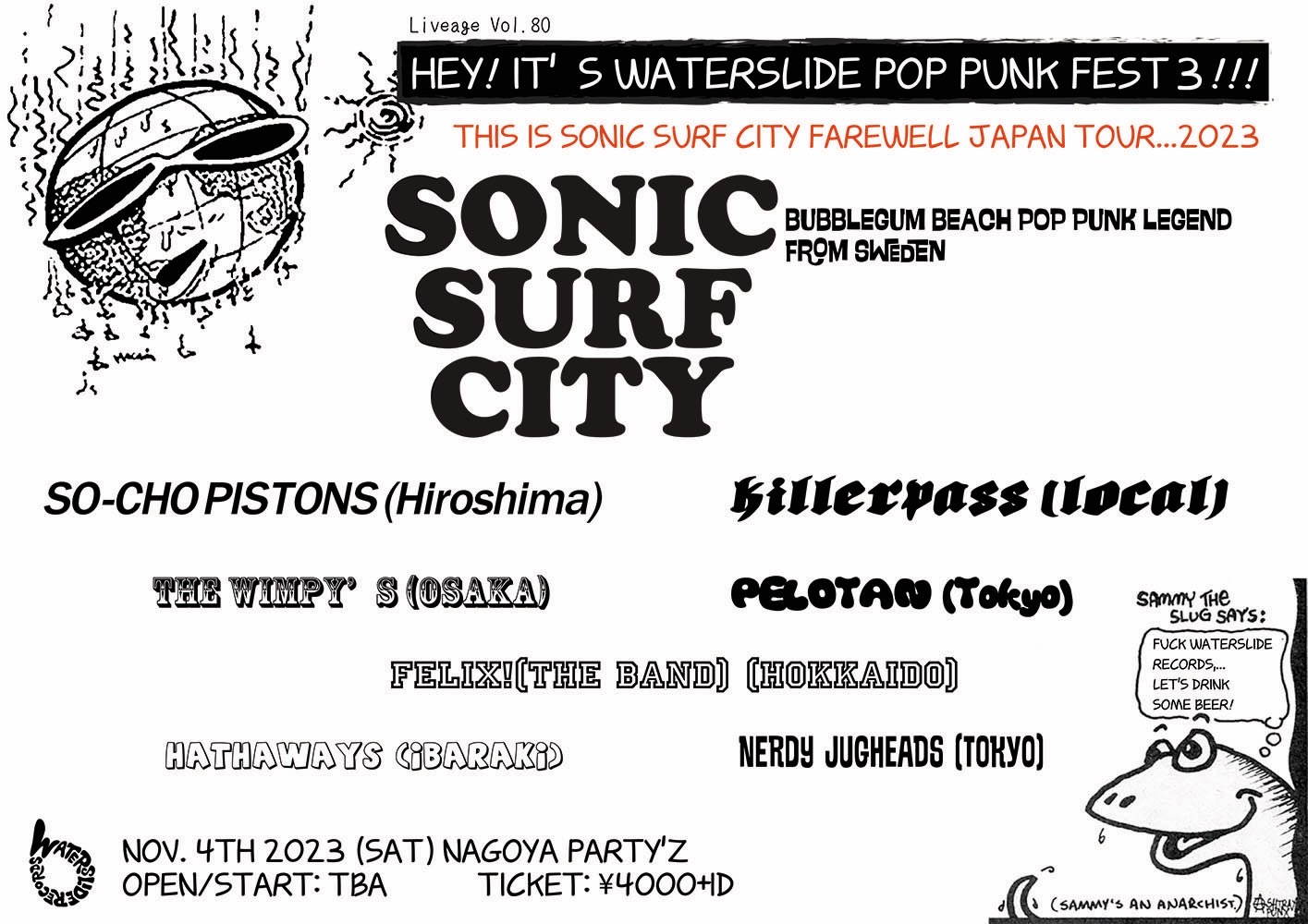 Liveage Vol.80 THIS IS SONIC SURF CITY FAREWELL JAPAN TOUR...2023