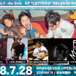 SENVELY -As 2nd　EP “LETTERS” RELEASE PARTY!!-