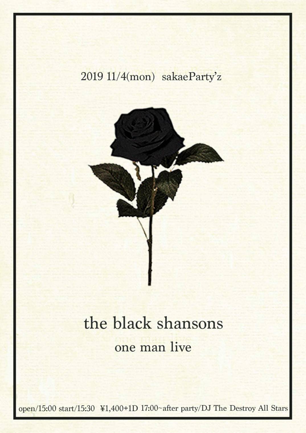 the black shansons -one man live-