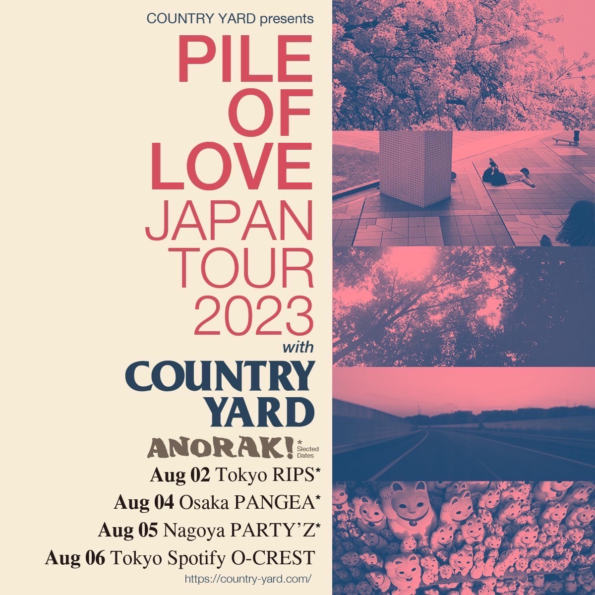 COUNTRY YARD pre PILE OF LOVE JAPAN TOUR 2023