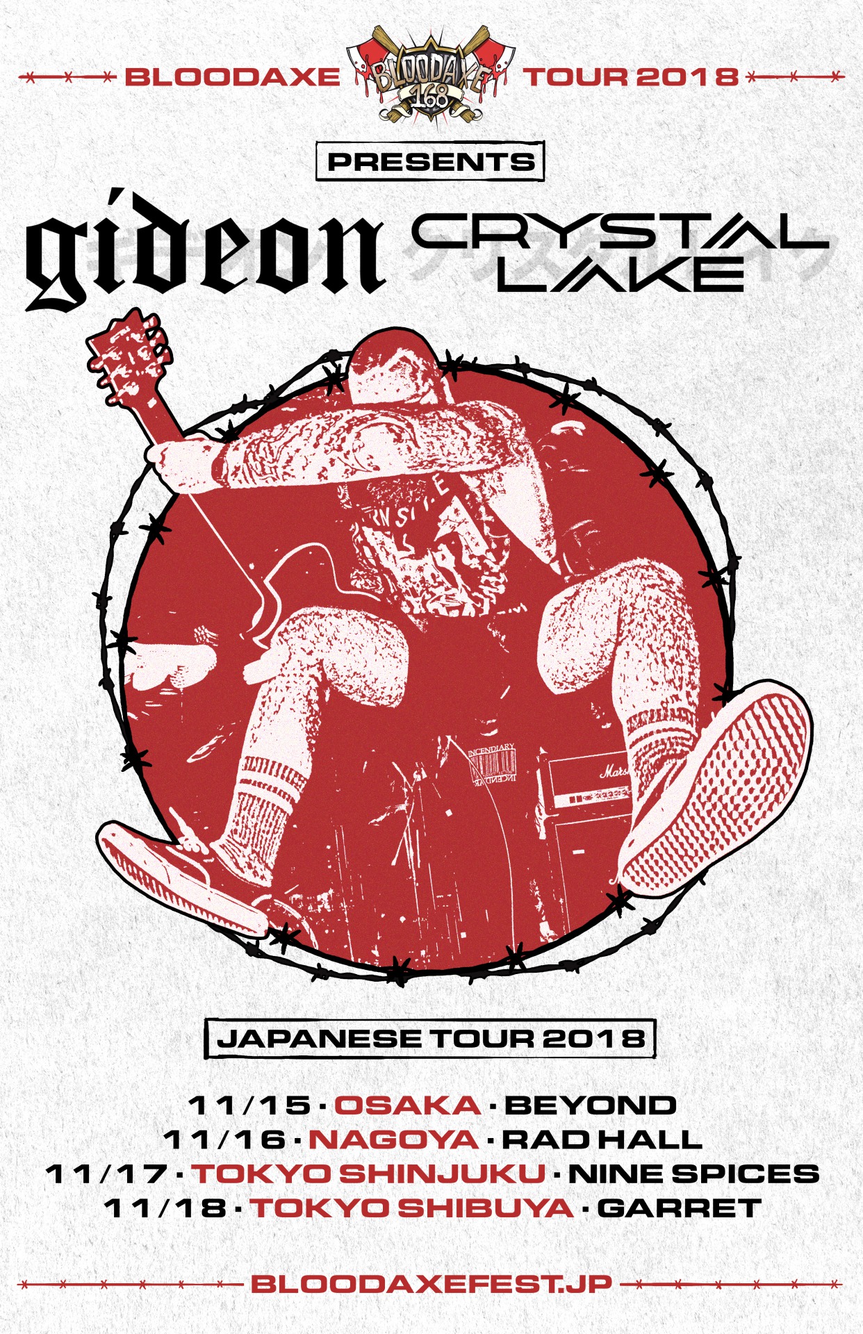 BLOODAXE TOUR2018【GIDEON / Crystal Lake JAPAN TOUR 2018】