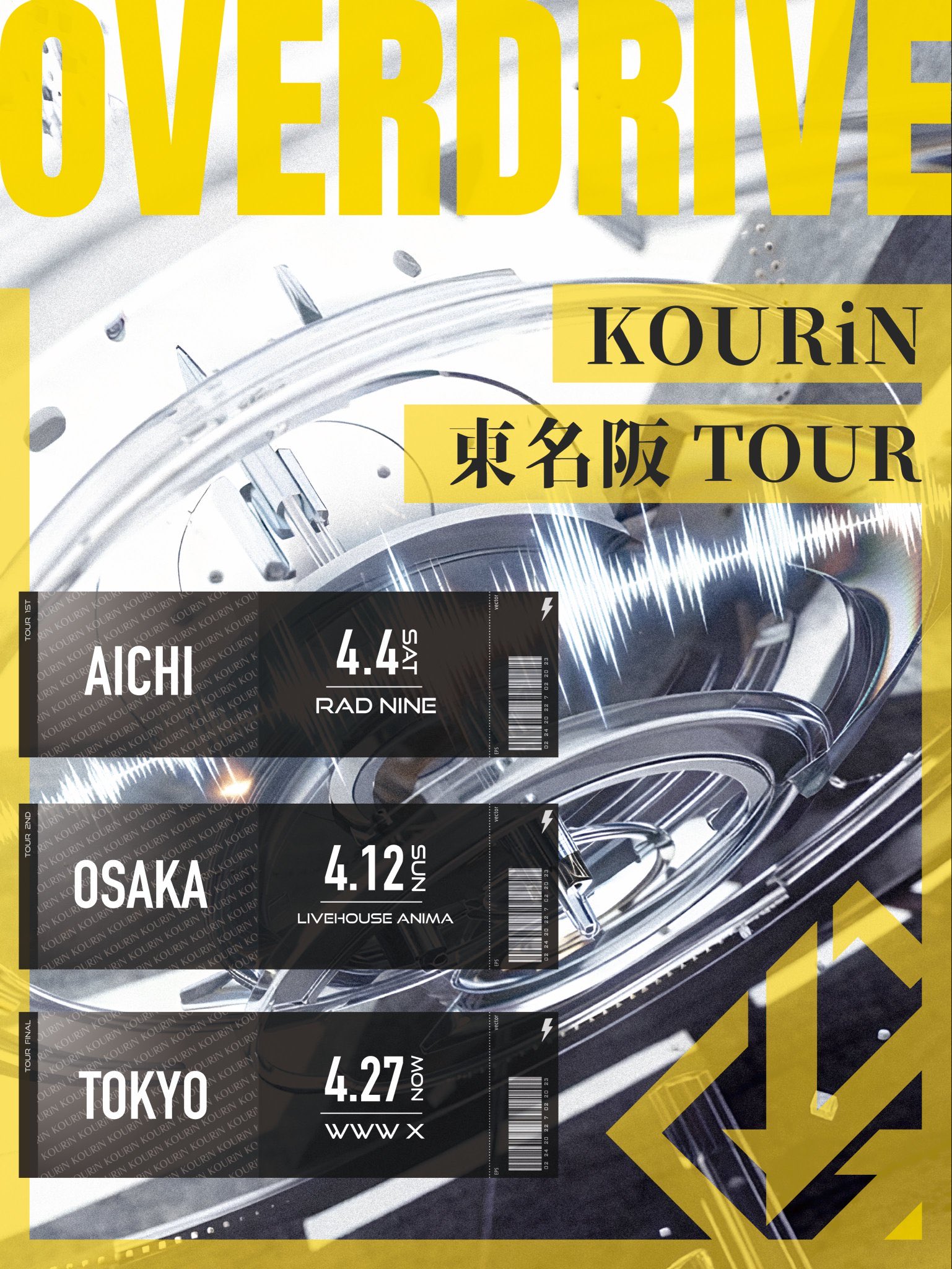 KOURiN 東名阪TOUR『OVERDRIVE』