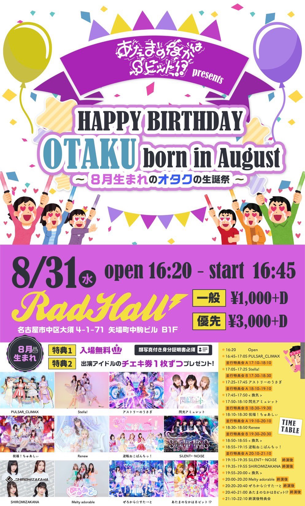 HAPPY BIRTHDAY OTAKU born in August