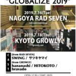RAD SEVEN長尾 × GROWLY恭平共同企画 "GLOBALIZE 2019"