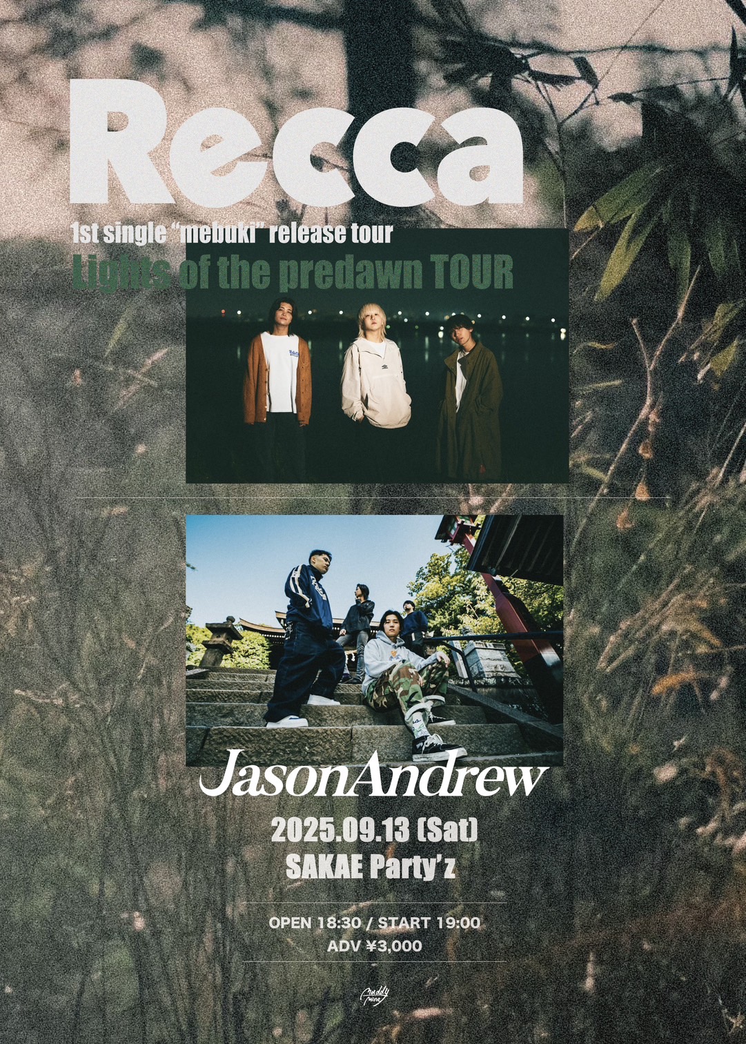 Recca 1st single 『mebuki』release tour  "Lights of the predawn TOUR"